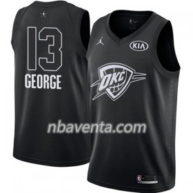 Camiseta Hombre Oklahoma City Thunder Paul George 13 2018 All Star Jordan Brand Negro Swingman